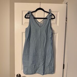 Ana Blue Tie Strap Lightweight Dress Size Large